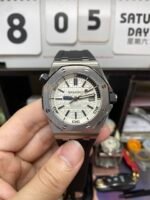 Audemars Piguet Royal Oak Offshore Series 15710ST.OO.A002CA.02, White Dial Rubber Strap, 42mm Size. - 图片 2