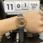 Patek Philippe Aquanaut Series 5167R-001, Rose Gold Case Coffee Dial Brown Strap, 40mm Size. - 图片 6