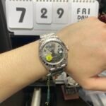 Rolex Datejust Series m126334-0022, Grey Dial with Green Roman Numerals Five-Link Stainless Steel Bracele, 41mm Size. - 图片 7