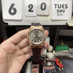 Vacheron Constantin Overseas Collection series 47040, 18K ROSE GOLD CASE GOLD GREY Dial Rubber Strap, 41mm Size.