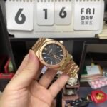 (FULL 18K GOLD HIGH-END) Audemars Piguet Royal Oak series 15500OR.OO.1220OR.01, black dial and rose gold case featuring a pure 18K rose gold watch case, 41mm size. - 图片 3