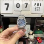 Audemars Piguet Royal Oak Offshore Series 77451ST.ZZ.1361ST.04, Blue Dial Gem-Set Bezel Mechanical Movement, 34mm Size. - 图片 2