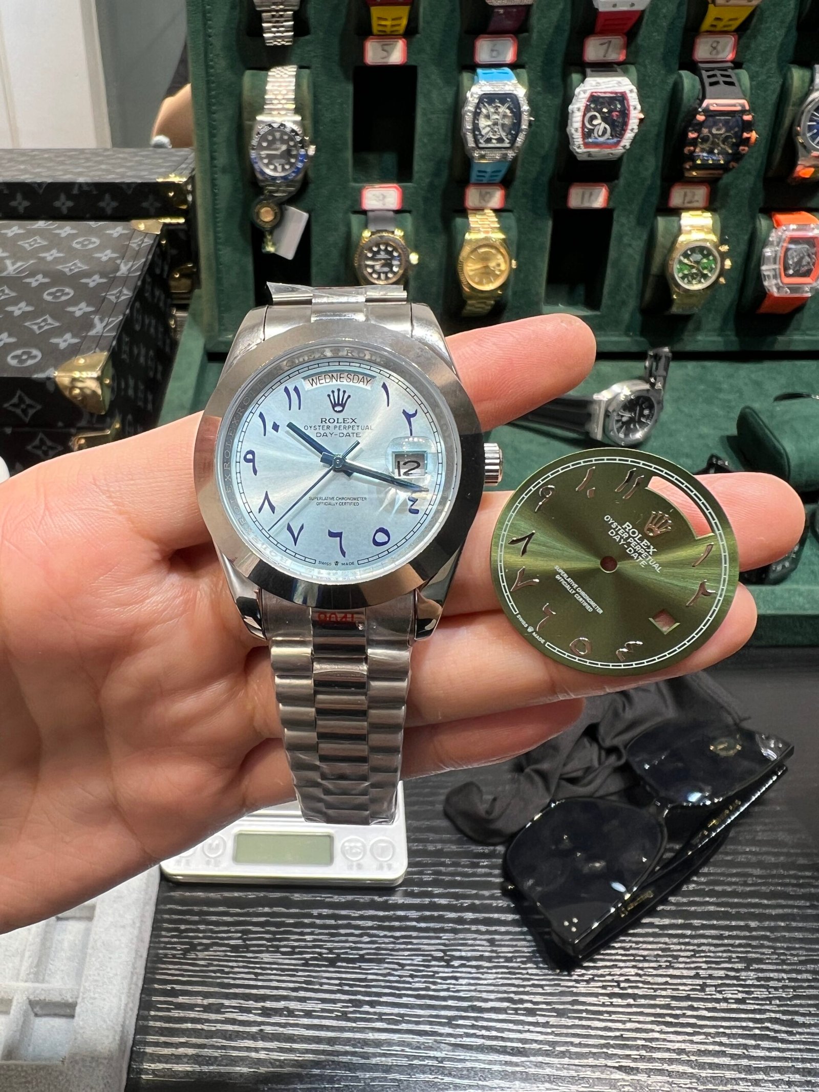 70f746db43e5d1b012c32ffa436f19de.jpg Rolex Datejust series Arabic scale ice blue dial, Jubilee stainless steel bracelet, 41mm size??GIVE AWAY Green dial?? - 图片 1