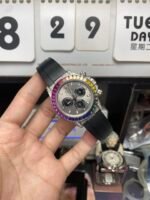 Rolex Cosmograph Daytona Series HIGH-END VVS S.Africa DIAMOND CASE WITH grey dial, 40mm size. - 图片 4