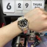 Rolex GMT-Master II series m126713grnr-0001, InterGold Black/Grey Ceramic Bezel InterGold Five-Bead Chain Steel Bracelet, 40mm size. - 图片 7