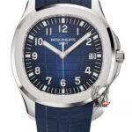 Patek Philippe Aquanaut Series 5168G-001, Gradient Blue Dial Blue Rubber Strap, 42.2mm Size.