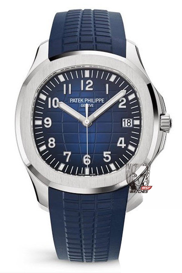 7a374f4dff1fd6a3cde65be80cdd71fa.jpg Patek Philippe Aquanaut Series 5168G-001, Gradient Blue Dial Blue Rubber Strap, 42.2mm Size. - 图片 1