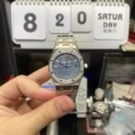 Audemars Piguet Royal Oak Offshore Series 77451ST.ZZ.1361ST.04, Blue Dial Gem-Set Bezel Mechanical Movement, 34mm Size. - 图片 14