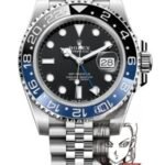 Rolex GMT-Master II series m126710blnr-0002, BATMAN, Steel Bracelet Black and Blue Ceramic Bezel Black Dial, 40mm size, Jubilee strap