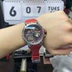 Roger Dubuis Royal Oak Series RDDBEX0545, Red Rubber Strap Titanium Case Carbon Fiber Movement Skeleton, 45mm Size. - 图片 5