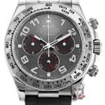Rolex Cosmograph Daytona Series 116519-0104, Grey Dial with Red Hands Roman Numerals, 40mm size.