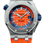 Audemars Piguet Royal Oak Offshore Series 15710ST.OO.A010CA.01, White Dial White Rubber Strap, 42mm size.