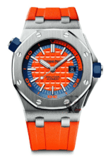 Audemars Piguet Royal Oak Offshore Series 15710ST.OO.A010CA.01, White Dial White Rubber Strap, 42mm size.