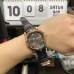 Roger Dubuis Royal Oak Series RDDBEX0395, Rose Gold Case All Hollowed Out with American Alligator Leather Strap, 45mm Size. - 图片 5