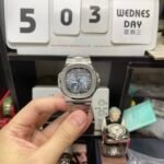 Patek Philippe Nautilus series 57121A-001, Blue Dial Steel Bracelet, Synchronized Functions, 40mm size. - 图片 8