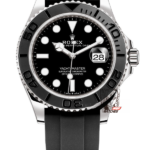 Rolex Yacht-Master Series m226659-0002, Platinum with Black Dial Black Ceramic Bezel, 42mm Size.