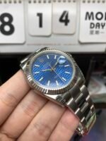 Rolex Datejust Series m126334-0031, Blue Checkered Dial Fluted Bezel, 41mm size, Jubilee Bracelet. - 图片 4