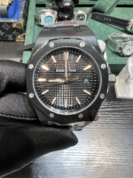 Audemars Piguet Royal oak 15500 all black case BLAKEN modify of "Chrome Hearts style"