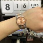 Rolex Datejust Series m126231-0027, Rose Red Dial Everose Gold Case Roman Numerals Five-Piece Link Jubilee Bracelet, 36mm Size. - 图片 6