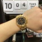 Rolex Cosmograph Daytona Series m116508-0004, Full Gold Case Black Dial Arabic Numerals, 40mm size. - 图片 6