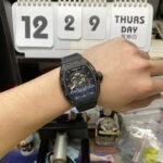 Richard Mille Men's Collection series RM052, Skull Design Black Case Rubber Strap, 42.7??50mm size. - 图片 6