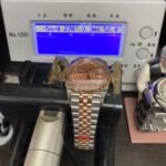 Rolex Datejust Series m126331-0008, Pink Dial with Checkered Bezel Two-Tone Rose Gold Case, 36mm Size, Five-Link Steel Bracelet. - 图片 7