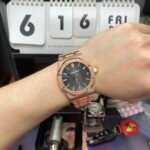 (FULL 18K GOLD HIGH-END) Audemars Piguet Royal Oak series 15500OR.OO.1220OR.01, black dial and rose gold case featuring a pure 18K rose gold watch case, 41mm size. - 图片 6