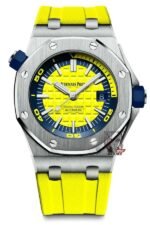 Audemars Piguet Royal Oak Offshore Series 15710ST.OO.A051CA.01, Yellow Dial, 42mm Size.