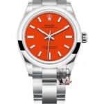 Rolex Oyster Perpetual Series m277200-0008, Red Dial, 31mm Size.