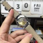 Patek Philippe Classical Watch Series 5298P-012, Black Dial and Square Diamond Bezel Italian Calfskin Leather Strap, 38mm Size. - 图片 4