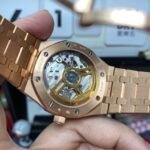 (FULL 18K GOLD HIGH-END) Audemars Piguet Royal Oak series 15500OR.OO.1220OR.01, black dial and rose gold case featuring a pure 18K rose gold watch case, 41mm size. - 图片 4