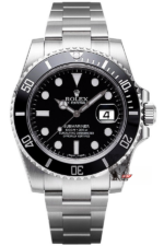 Rolex Submariner Series 116610LN-0001, Black Dial Black Ghost, 40mm size.