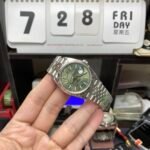 Rolex Datejust series m126234-0047, Palm Leaf Pattern on a Green Dial, 36mm size, Jubilee stainless steel bracelet. - 图片 3
