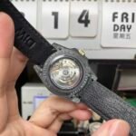 Rolex GMT-MASTER ?? DIW modify diw modify Desert Eagle carbon fiber shell 3186 movement rubber strap - 图片 3