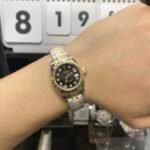 Rolex Datejust Series 178273, Two-Tone Gold Case Black Dial with Diamond Hour Markers, 31mm Size - 图片 6