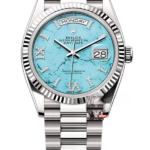 Rolex Day-Date series m128239-0044, Turquoise Dial, 36mm size.