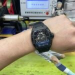 Richard Mille Men's Collection series RM052, Skull Design Black Case Rubber Strap, 42.7??50mm size. - 图片 11