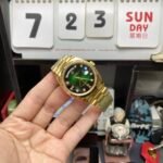 Rolex Day-Date series m128238-0069, Full Gold with Green Dial Diamond Hour Markers, 36mm Size. - 图片 3