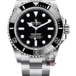 Rolex Submariner Series m124060-0001, No-Date Black Submariner, 41mm size.