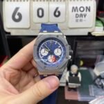 Audemars Piguet Royal Oak Offshore Series 26420TI.OO.A027CA.01, Blue Dial with Blue Rubber Strap, 43mm size. - 图片 2