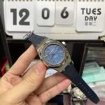 Audemars Piguet Royal Oak Offshore Series 15450ST.OO.1256ST.03, Blue Dial with Leather Strap, 37mm Size. - 图片 2