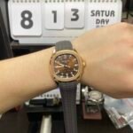 Patek Philippe Aquanaut Series 5167R-001, Rose Gold Case Coffee Dial Brown Strap, 40mm Size. - 图片 17