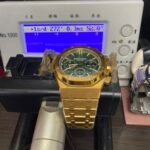 Audemars Piguet Royal Oak Offshore Series 26331BA.OO.1220BA.02, Gold Case Green Dial Stainless Steel Bracelet, 41mm Size. - 图片 7