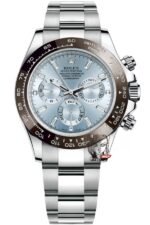 Rolex Cosmograph Daytona Series m116506-0002, Ice Blue Dial Square Diamond Hour Markers, 40mm size.