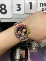 Rolex Cosmograph Daytona Series 18K ROSE GOLD, color gem scale, 40mm size. - 图片 18