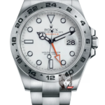 Rolex Explorer II GMT series m216570-0001, white Dial, 42mm size, Stainless Steel Bracelet.