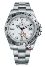 Rolex Explorer II GMT series m216570-0001, white Dial, 42mm size, Stainless Steel Bracelet.
