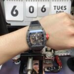 Richard Mille Men's Collection series RM055 NTPT, Carbon Fiber Case, 49.9 x 42.7mm Size. - 图片 5