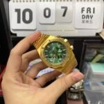 Audemars Piguet Royal Oak Offshore Series 26331BA.OO.1220BA.02, Gold Case Green Dial Stainless Steel Bracelet, 41mm Size. - 图片 3