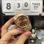 Rolex Day-Date Series m228235-0003, Full Everose Gold Case Gradient Brown Dial, Instantaneous Day and Date Functions, 40mm Size. - 图片 11